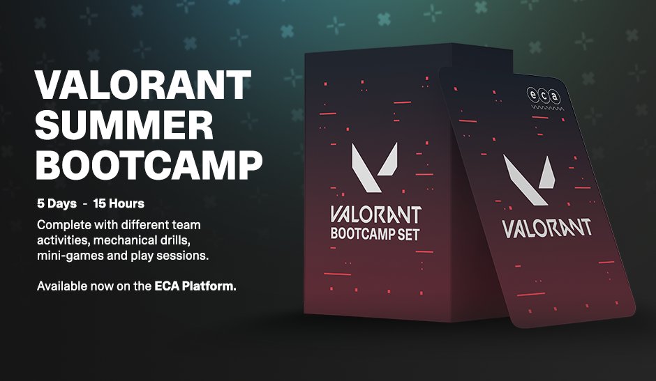Looking for an Esports Bootcamp Program? We've just introduced our Valorant Bootcamp Set on our ECA 

Platform.  Sign up now at app.eca.gg!