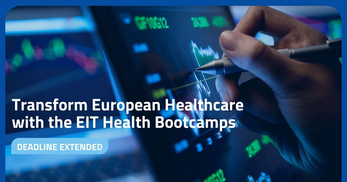 🌟 Great news! We've extended the deadline for EIT Health Bootcamps by 48 hours. 🌟Seize the chance to shake up the European health landscape, connect with fellow innovators, and pitch to experts.
Apply before the 23 of May!