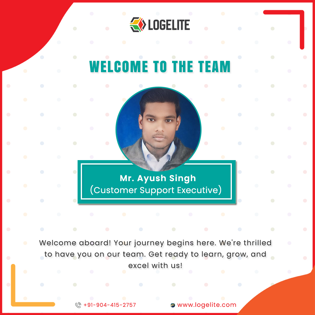 Welcome aboard! Your journey begins here. We're thrilled to have you on our team. Get ready to learn, grow, and excel with us!

logelite.com
#logelite

#teamspirit #customersupport #executive #welcome #team
#onboardingsuccess #newteammember #welcometotheteam #lucknow