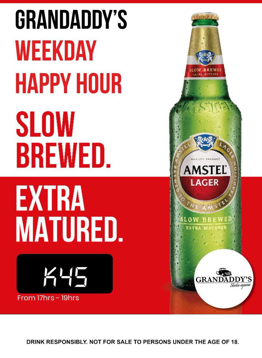 Buy 1, Get 1 Free during our Weekday Happy Hour (17-19hrs) 🔥 #ThisIsGrandaddys #TheOriginalShokaNyama