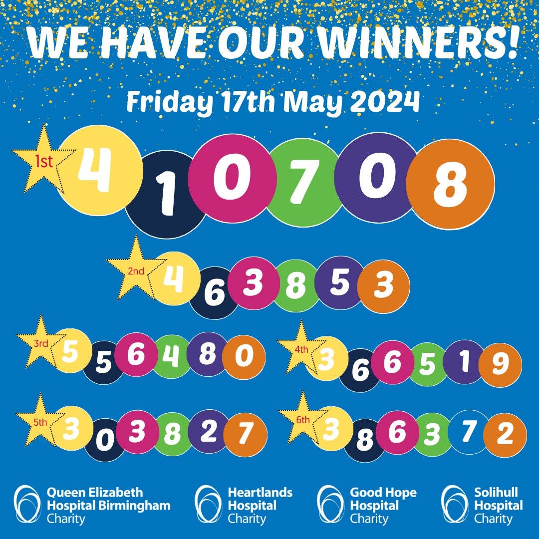 🤩 Happy Fri-yay! The weekend has come early for this week's lucky lottery winners! Our weekly lottery costs just £1 per week to play and the money we raise goes towards supporting patients and staff at your local hospital. 🥰 Sound good? Sign up here ⤵️ hospitalcharity.org/lottery