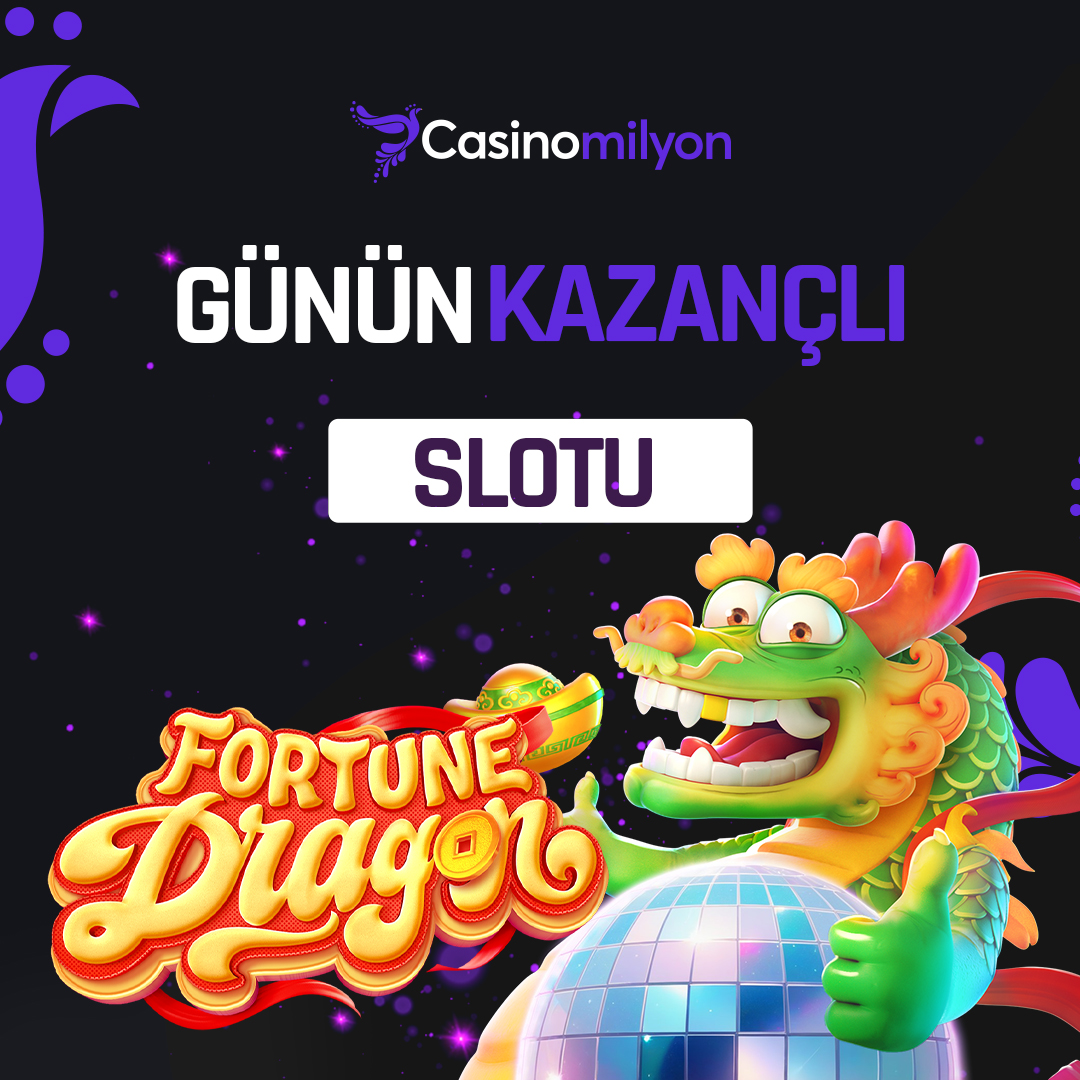 ⚡️ Günün kazançlı slot oyunu 'Fortune Dragon'. 💫 Birbirinden özel slot bonusları ile kazancın adresi #CasinoMilyon ! Kazandıran adres 🌟 t2m.io/casinomilyoncom