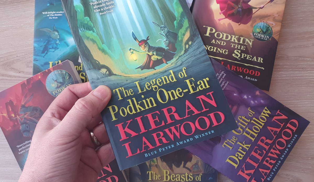 Ahead of my Mr Dilly Podkin One Ear special with @kmlarwood in July I thought I'd better get reading, few chapters in & completely hooked, brilliant stuff, another 6 #books to go! Recommended 🙏👏👏 #fantasy #kidlit #booktwitter