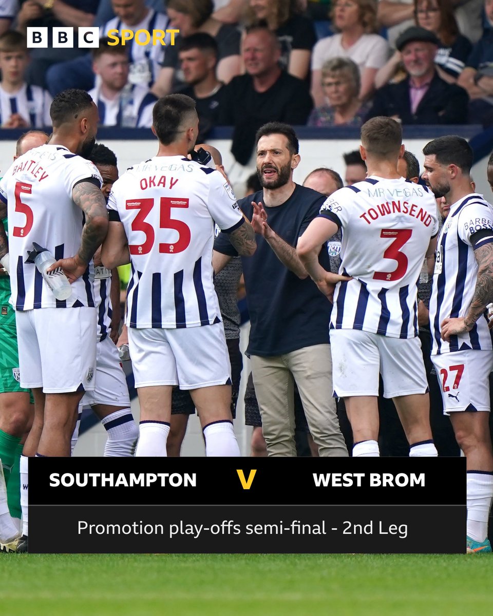 Tonight 8pm 📍 #wba Southampton v @wba ️⚽️ Live commentary 📻 Football Phone-in 6-7pm Your reaction 📲 Winner heads to Wembley 🤩