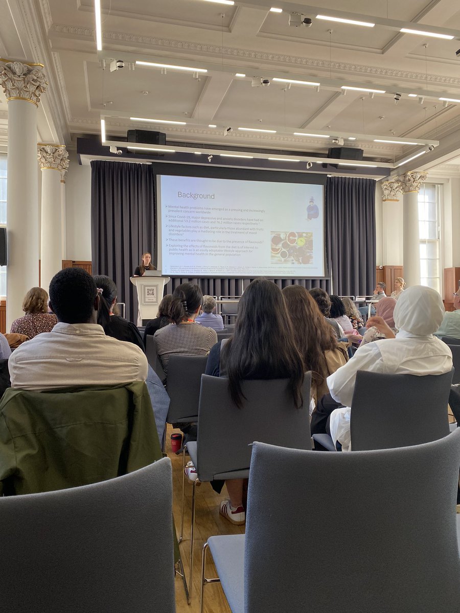 Nutrition & Cognition Lab, UoR (@uornutcoglab) on Twitter photo Fab talk on flavonoid rich foods for mental health from UoRβs <a href="/R_Colombage/">Rebecca Colombage</a> at the #phytochemical and #health symposium at <a href="/KingsCollegeLon/">King's College London</a> this morning Fab talk on flavonoid rich foods for mental health from UoRβs <a href="/R_Colombage/">Rebecca Colombage</a> at the #phytochemical and #health symposium at <a href="/KingsCollegeLon/">King's College London</a> this morning
