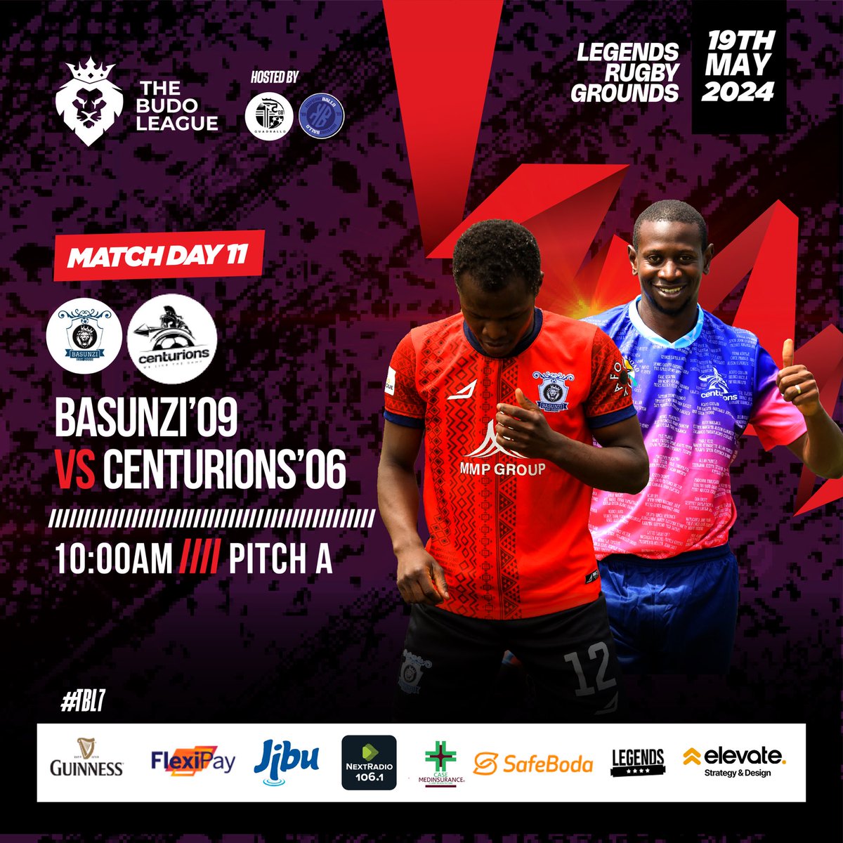 We start the day with a quick warm up session against relegation threatened @BudoCenturions in the early kickoff

#TheBasunziway 
#TBL7