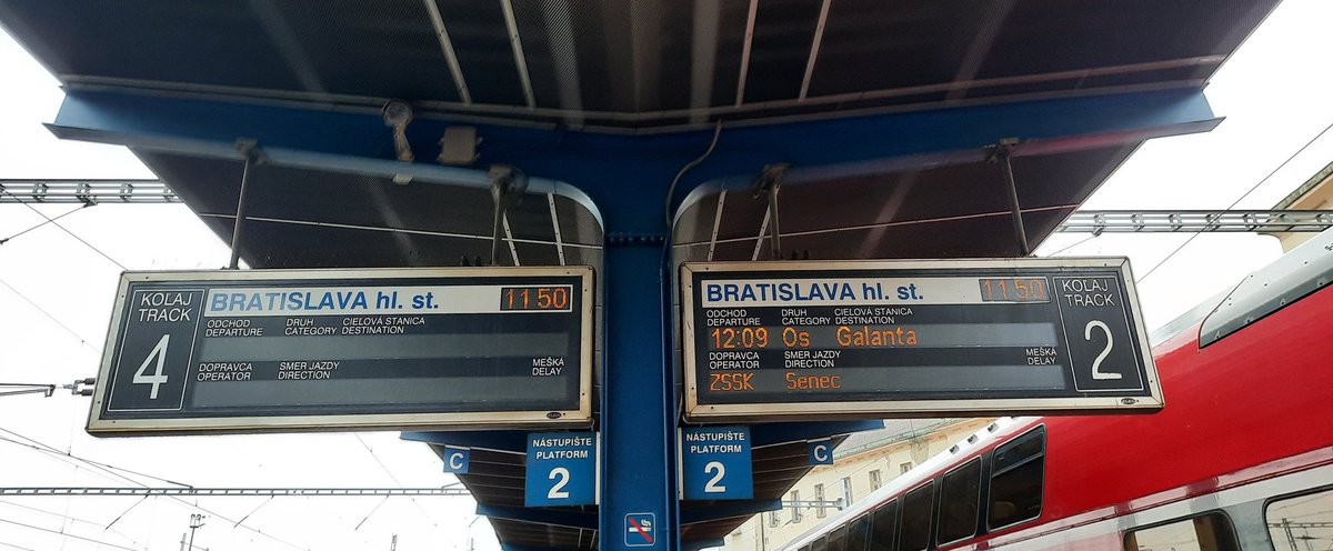 Me: Nothing can be more confusing than a German train station.

Bratislava main station: Hold my pivo! Why have only one number per track? Why have only one track per number?