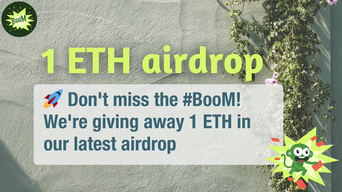 Join the @BooM_Coin1,
 Movement and be part of our exclusive TG group.
Your next big crypto opportunity awaits!🌟✨
t.me/BoomKoin_bot?s…
#BooMEthereum #BooM #AirDropAidForGaza