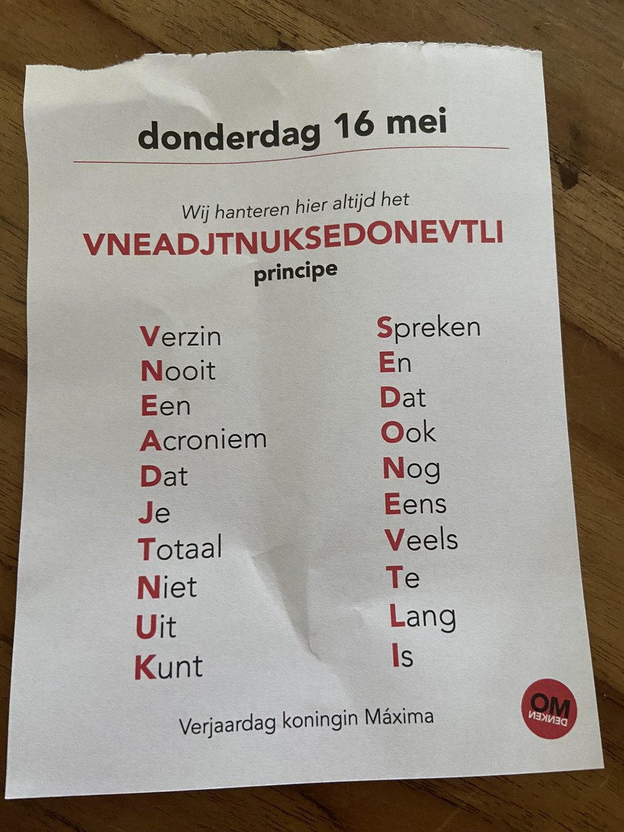 Bij <a href="/omdenken/">Omdenken</a> is #Maxima 2 dagen jarig. #Omdenken