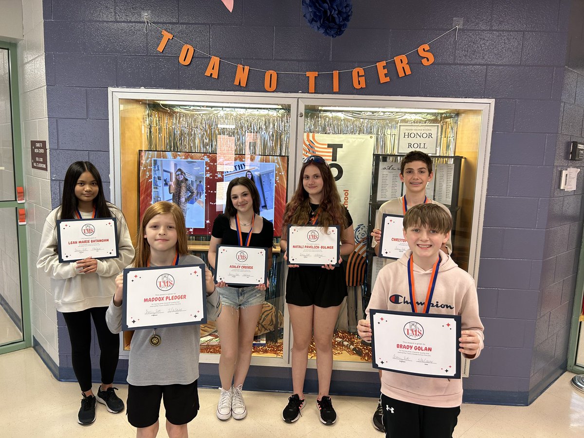 Congratulations to our Students of the Month! You are the Pride of the Pack. #Toano #ToanoIs #WeAreWJCC.