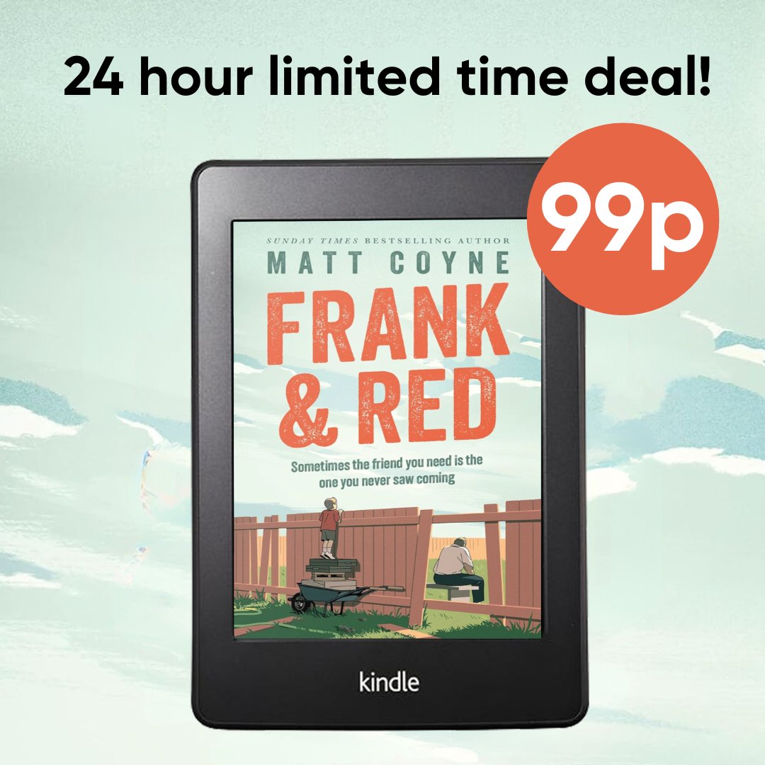 🚨ONE DAY ONLY 🚨 The heartwarmingly funny #FrankAndRed by @mattcoyney is discounted for just 99p! Get it now: geni.us/FrankRed99p