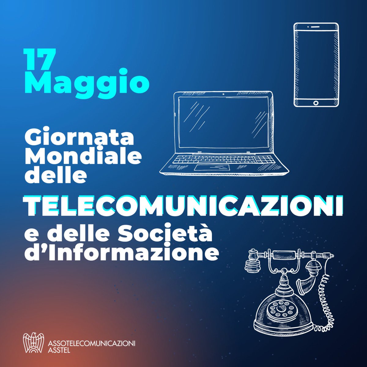 📱Giornata mondiale delle #telecomunicazioni e della società dell’informazione. Internet e le tecnologie della comunicazione cambiano il nostro modo di connetterci con gli altri. 
Con la Filiera Tlc puntiamo su investimenti, visione e competenze per un’innovazione vicina a tutti.