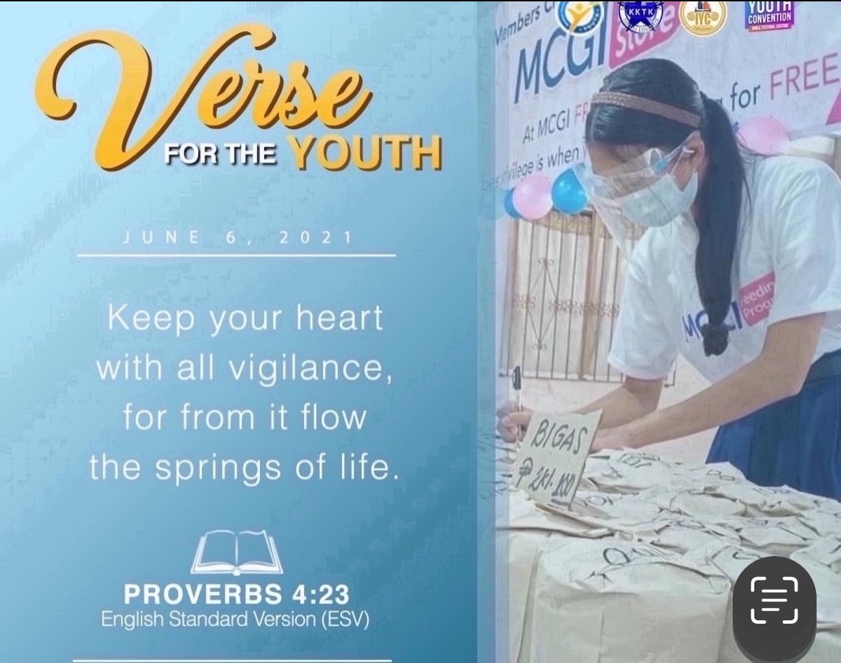 Proverbs 4:23
'Keep your heart with all vigilance, for from it flow the springs of life.'

#ShiningWithLove 
#MCGICares 
#GlobalPrayerForHumanity