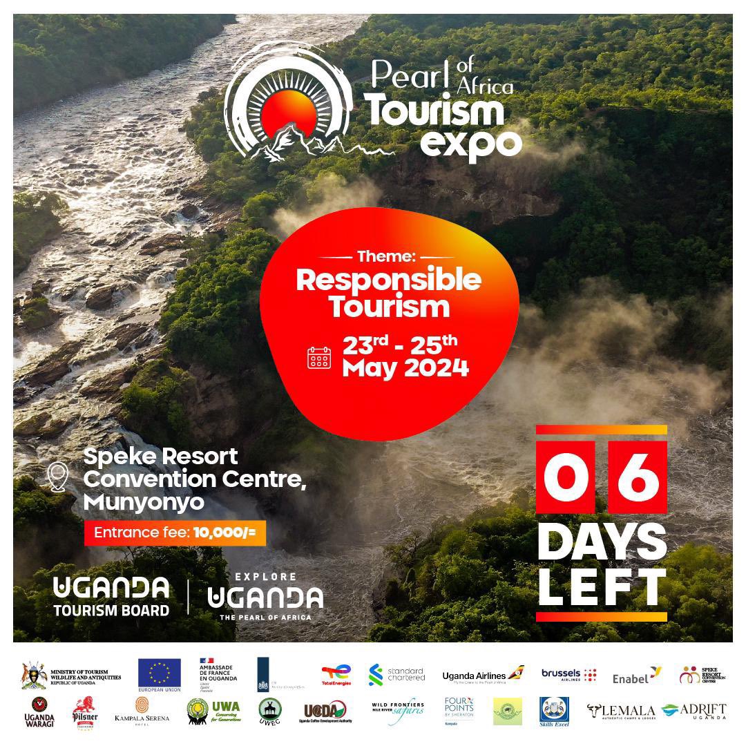 Get ready and excited to reconnect with regional tourism sector players and updates on the latest exciting opportunities, attractions and B2B engagements at the Pearl of Africa Tourism expo 2024.

 #POATE2024 
#SustainableTourism