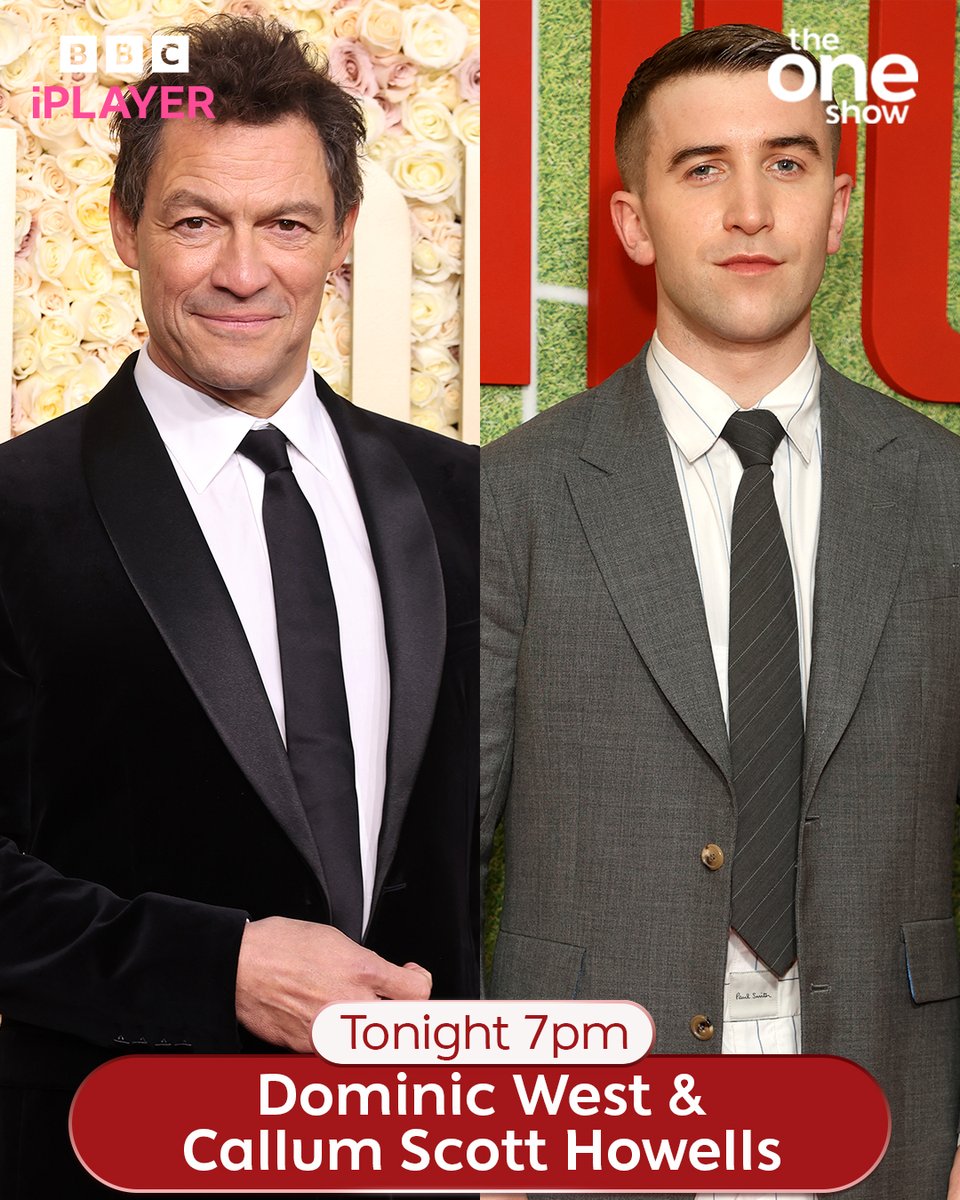 Start your weekend with this duo and #TheOneShow! 🤩 #TheCrown’s Dominic West & ‘It’s a Sin’ star @callumshowells will be telling us about starring in Arthur Miller play, ‘A View from the Bridge’ 🙌 Have a question for them? Comment below 👇 or email theoneshow@bbc.co.uk 📩
