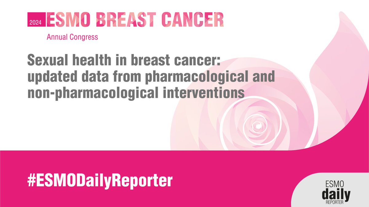 #ESMOBreast24: Two studies on #SexualHealth in #BC provide new insights into the effects of vaginal oestrogen therapy and physical exercise to tackle sexual impairment. Read @drdonsdizon’s analysis on #ESMODailyReporter 👉ow.ly/juBi50RJrbQ