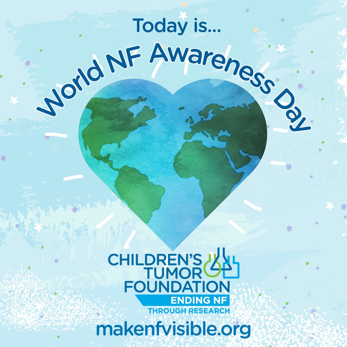 TODAY IS MAY 17, WORLD NF AWARENESS DAY! Today's the day we unite our voices around the country and around the world and #MAKENFVISIBLE! Visit makenfvisible.org for more NF facts, Stories of NF, infographics & brochures, videos, and so much more!