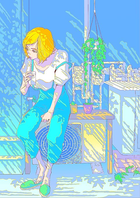 「potted plant short sleeves」 illustration images(Latest)