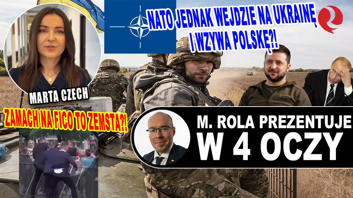 NATO jednak wejdzie na Ukrainę i wzywa Polskę?! Zamach na Fico to ZEMSTA?! @MartaAnnaCzech u @MarcinRola89 ! Start o godz. 17:30! banbye.com/watch/v_ncAbbn…