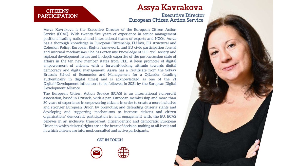 ECAS is now part of the #ActEU Civil Society Network of TEPSA The Trans European Policy Studies Association.

Our Executive Director @AKavrakova is one of the 20 civil society representatives. 

Discover more about the group & its members: tepsa.eu/press-releases…