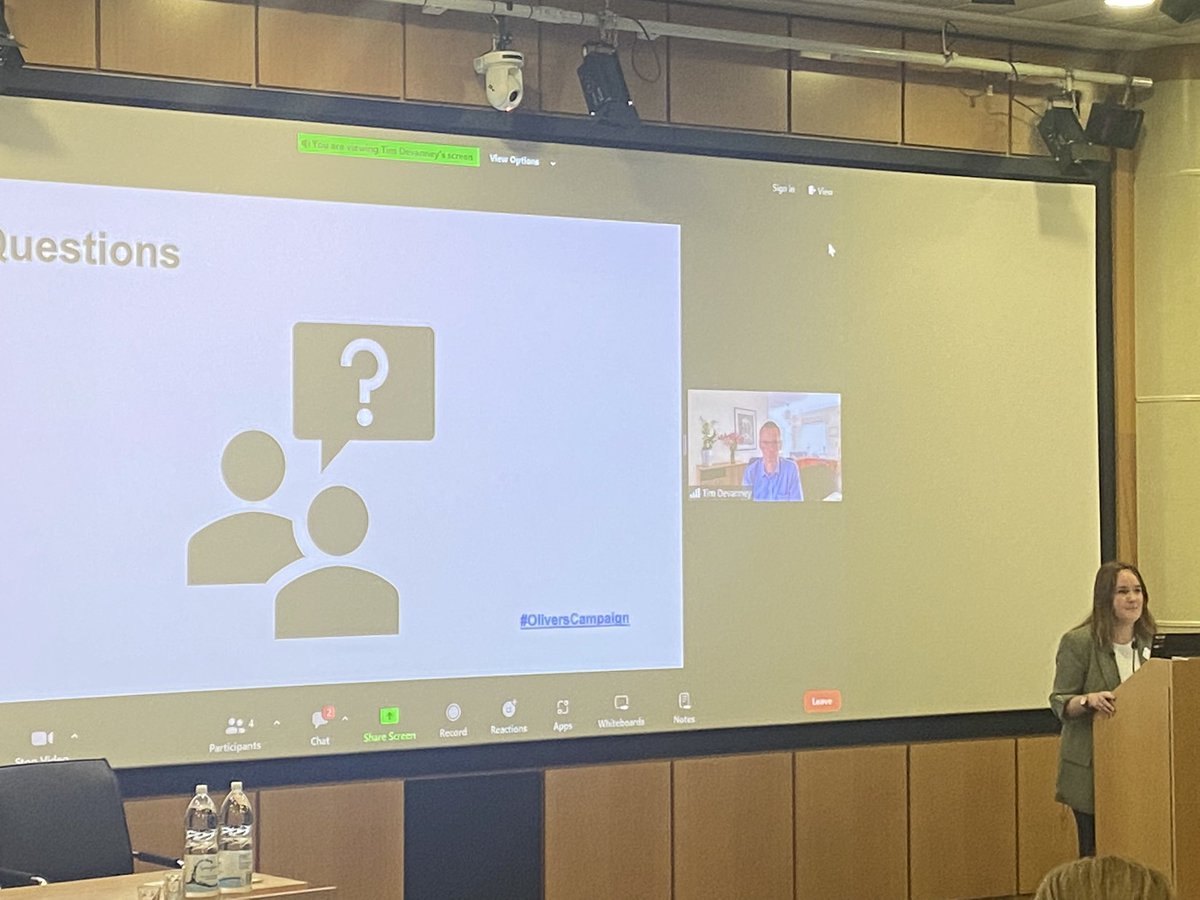 “We don’t get many of them here” We have just listen to an incredibly powerful talk from @PaulaMc007 on the importance of creating an inclusive environment for autistic people in cancer care. #cancercare #olivermcgowan