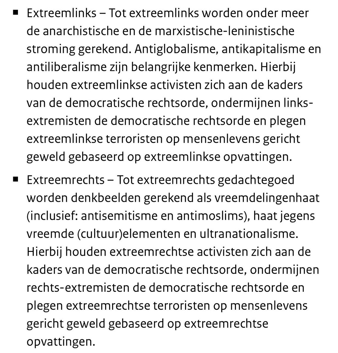 17/5/24 - hieronder een lijst met definities zoals gebruikt in het NCTV ‘Dreigingsbeeld Terrorisme Nederland.’ Het gaat hierbij niet om definities in juridische zin maar werkdefinities nctv.nl/onderwerpen/dt…