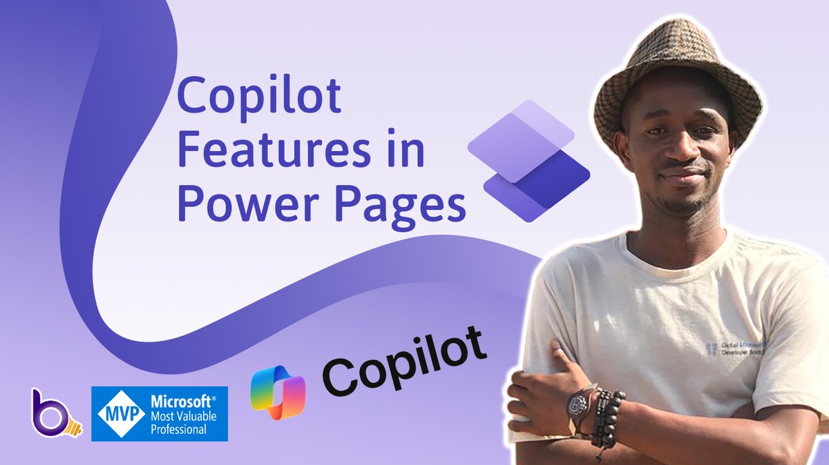 Just released a new video on Microsoft Copilot in Power Pages. Discover how to revolutionize your web design with intelligent assistance and enhanced productivity.

👉 Watch Here: lnkd.in/etRb2DCr

#PowerPlatform #MicrosoftCopilot #PowerPages #LowCodeMorePower