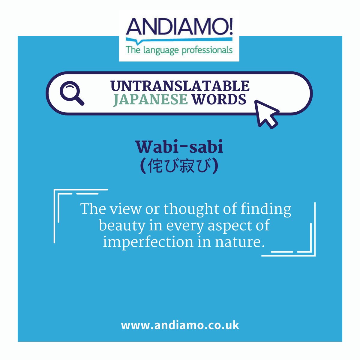 Untranslatable words always fascinate us here at Andiamo! because they often capture nuances or concepts that might not have direct equivalents in other languages.

#UntranslatableWords #TranslationServices