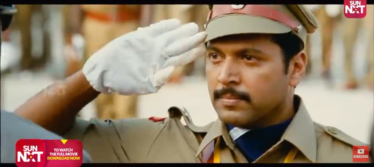 #ThaniOruvan
@jayam_mohanraja @actor_jayamravi 
How many of you noticed this scene
Mithran shd salute the chief guest as per protocol but he looks at his superior and salutes with Siddarth in front as he does not deserve the salute being a criminal.#JayamRavi
#SiddarthAbhimanyu