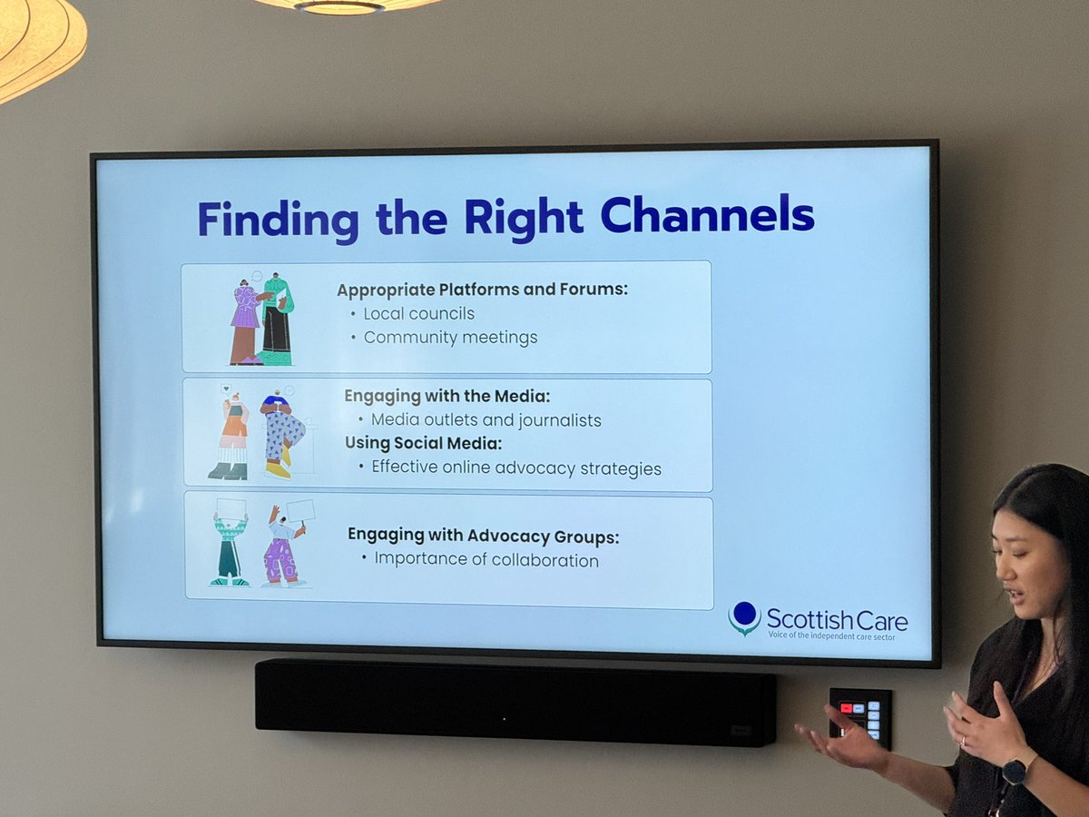 Our amazing Comms manager Shanice Shek delivering a session on Getting your Message Across - fantastic hints and tips for #socialcare organisations to spread the news of care at #Homecare24 #CareRevolution. <a href="/scottishcare/">Scottish Care</a>