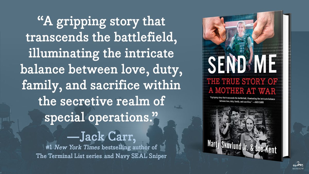 Meet Shannon Kent: Navy intelligence operator. Warrior. Cancer survivor. Linguist. Wife. Working mom. Written by @martyskovlundjr and Shannon’s husband @joekent16jan19, SEND ME details Shannon’s fearless life and lasting legacy. Read SEND ME today: harpercollins.com/pages/SendMe