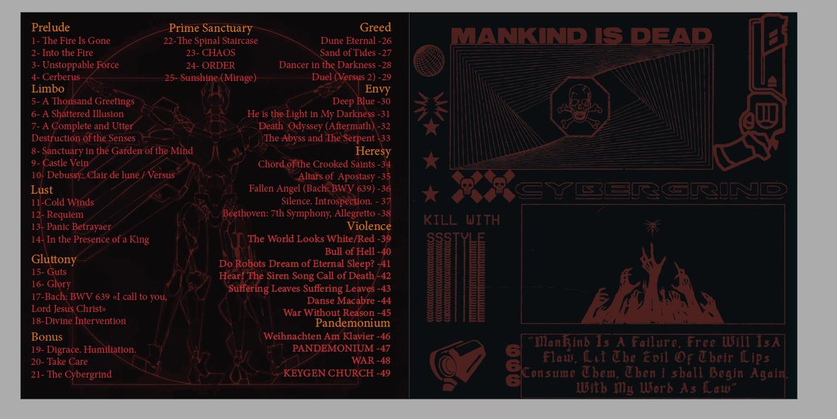 mortusui's tweet photo. Had an assignment in art class to make those cd jackets for any album of choice so i did Heaven pierce Her #ultrakill #heavenpierceher #adobe https://t.co/A6JTWfDIU5
