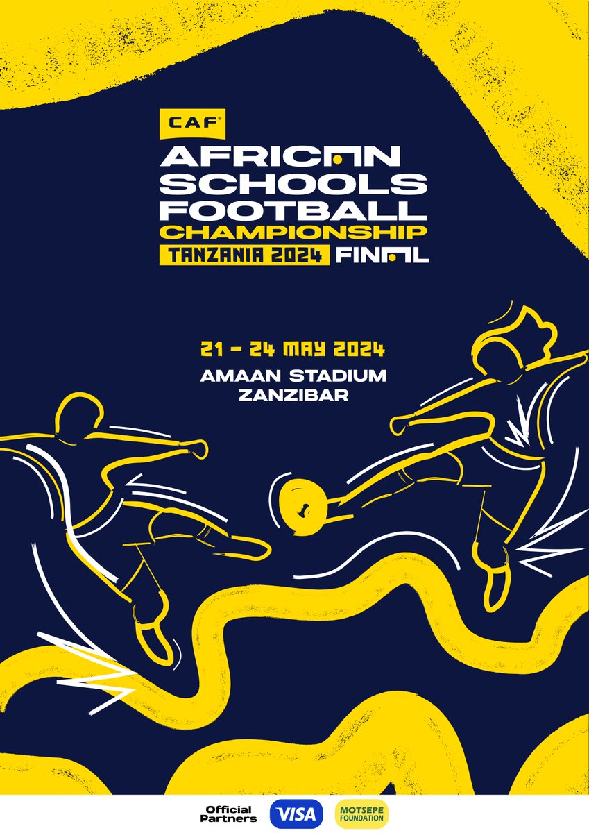 🏃 African Football Schools Championship 2024 📍Amaan Stadium, Tanzania 🗓️ 21-24 May Get ready for some action! 🤩 #ASFC2024