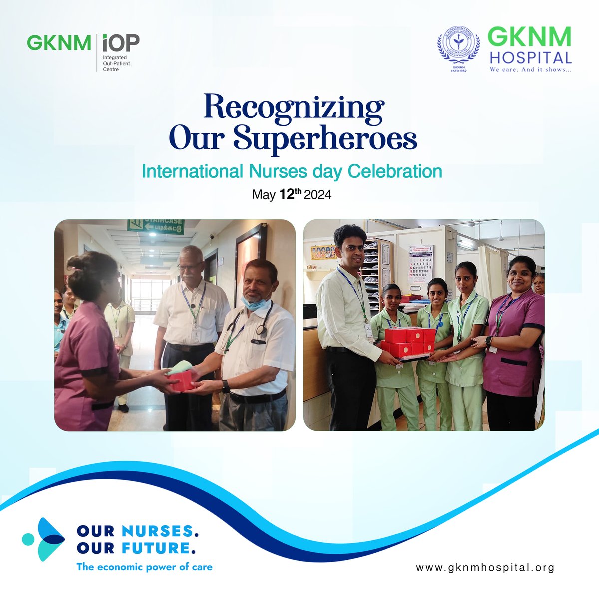 At #GKNMHospital, we celebrated International Nurses Day with pride. Our celebrations highlighted the exceptional dedication and compassion of our nursing staff. Through various activities and recognitions, we honored the pivotal role they play in patient care and the health