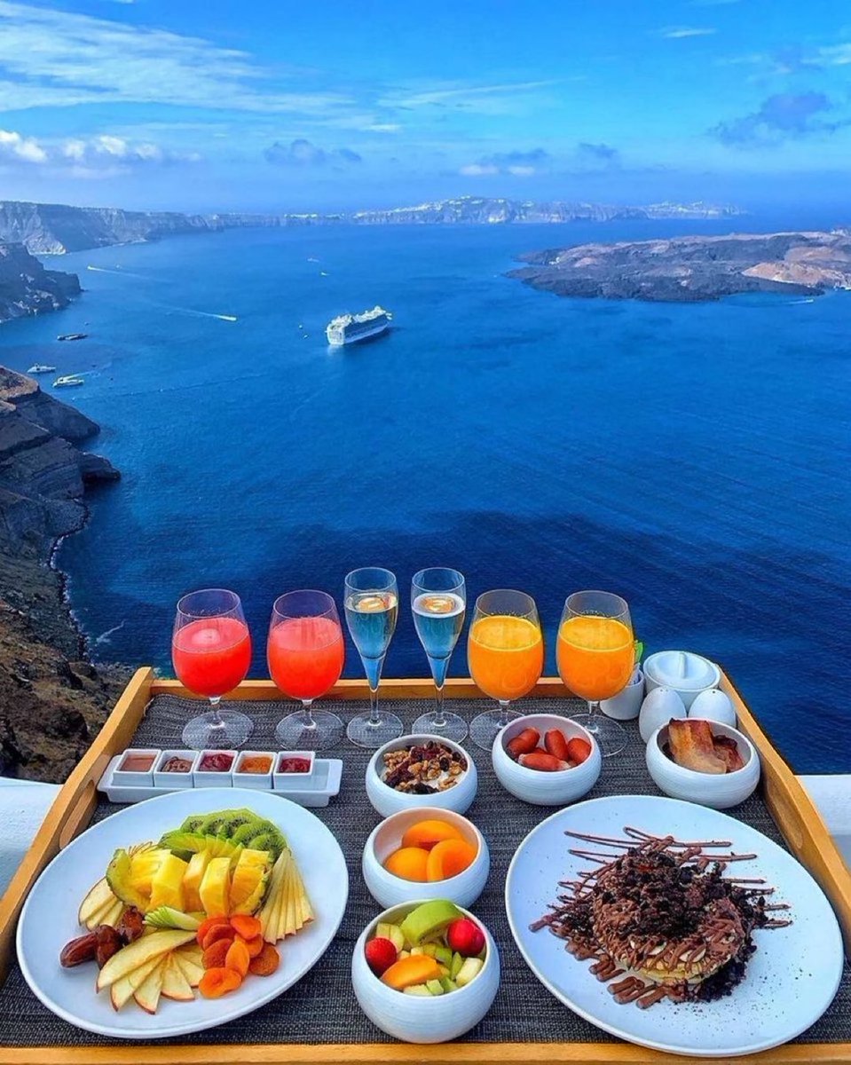 breakfast in Greece.
