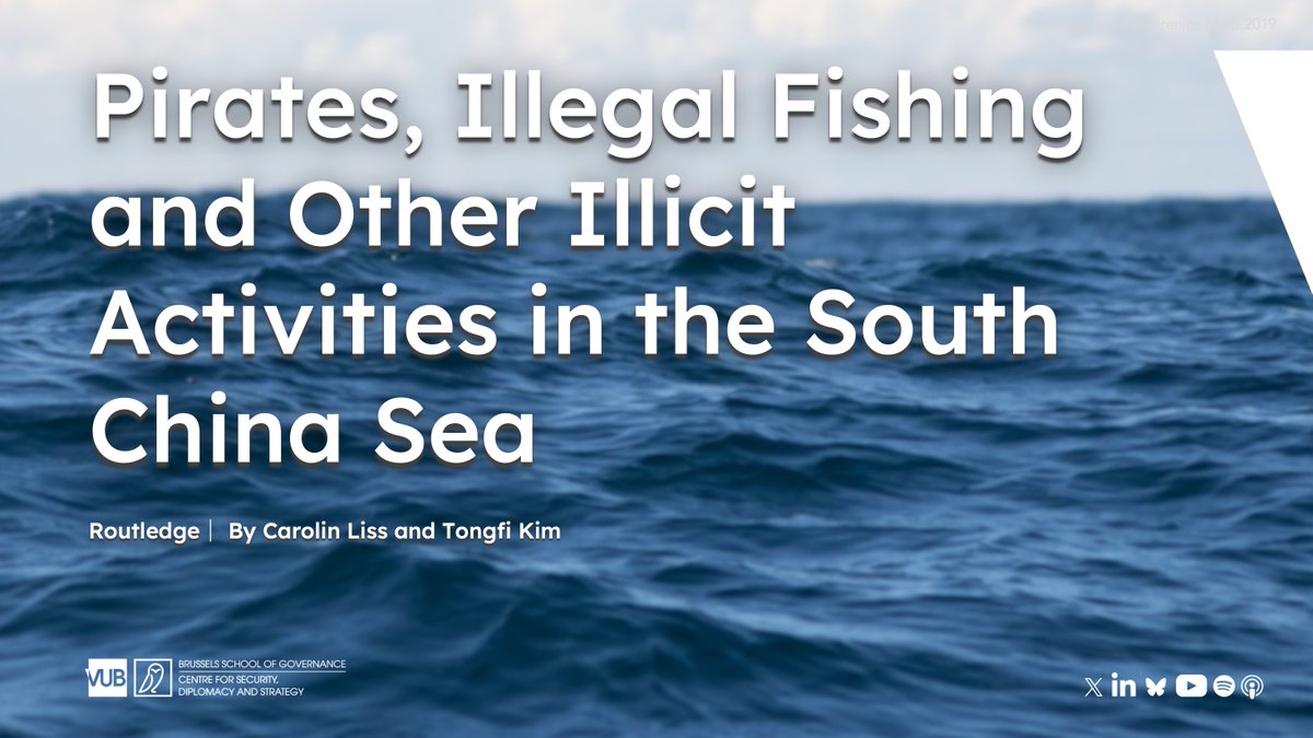 ❗️New Research❗️ Carolin Liss and @tongfi_kim have just published a book chapter on pirates, illegal fishing and illicit activities in the South China Sea with @routledgebooks. The book is edited by Howard M. Hensel. Read now🔸 routledge.com/Security-Dynam…