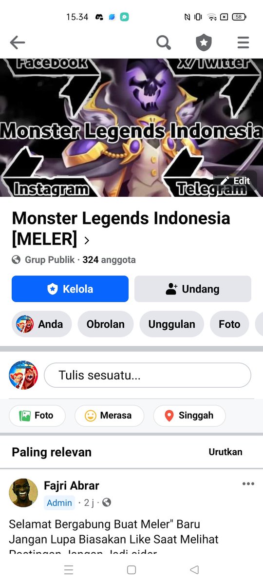MonlegIndonesia's tweet photo. Gabung Grup Admin Di FB yaitu "Monster Legends Indonesia [MELER]" Biar bisa Saling komunikasi antar pemain

#monster #monsterlegends #ancestral  #monsterlegendsindonesia #meler #indo #war #firesaur #kikirlegends #justinjestice #treezard #pvp #talesmonster https://t.co/e7dUIp94mL
