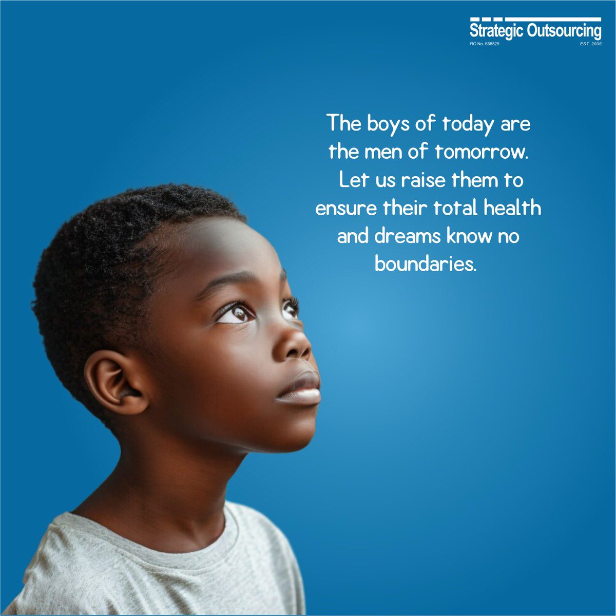 The well-being of the Boy Child is a matter of utmost importance, and together, we can create a future where they thrive, excel, and contribute positively to society.

#SOLNigeria
#SolMedia
#Internationdayofheboychild
#BoysHealth
#BoysWellBeing