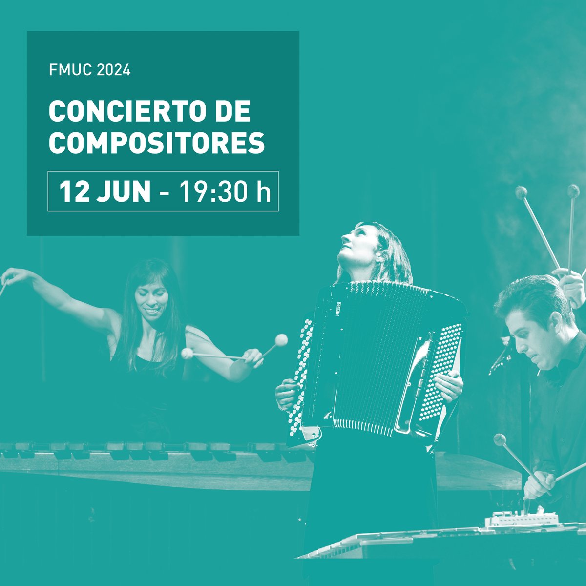 El miércoles 12 de junio tienes plan doble con @FmucTenerife. 👉🏼17:30 h. | 'Encuentro de compositores' con Francis Hernández, Celia Rivero, @RubensAskenar y Nino Díaz. 🎟️ Entrada libre. 👉🏼 19:30 h. | Concierto con los estrenos de sus composiciones. 🎟️: cutt.ly/4w7tgxv1