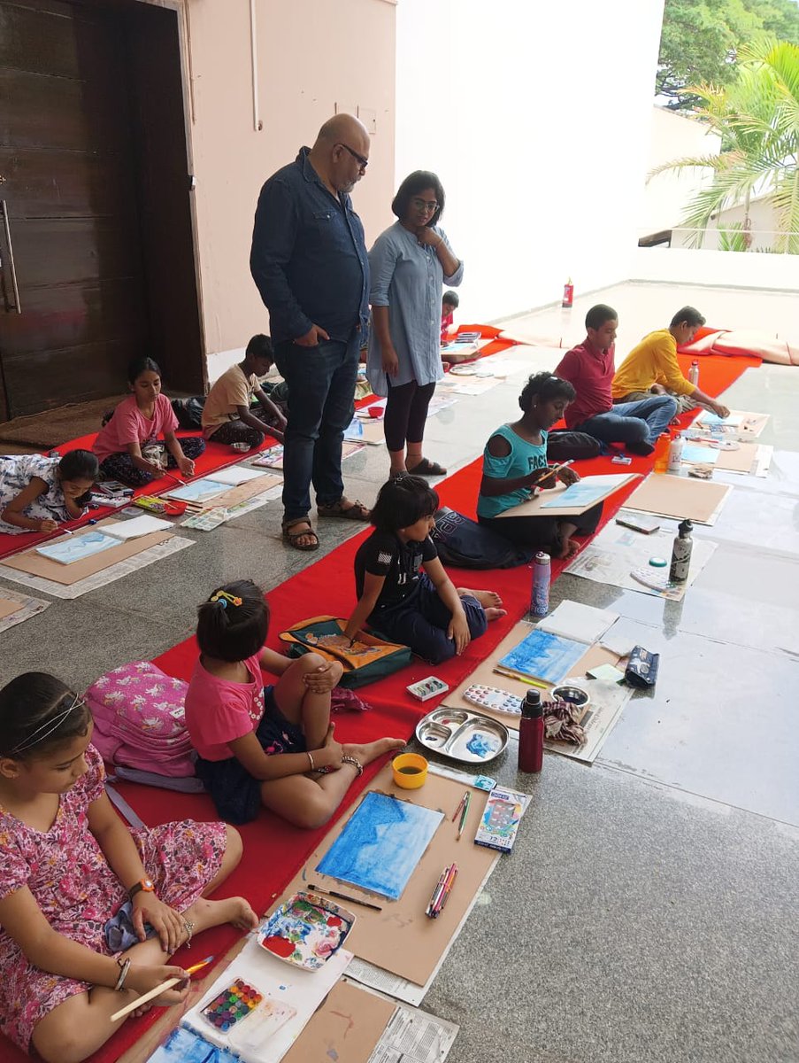 NGMA Bengaluru hosted 'Chiguru'  ‘ಚಿಗುರು’ 'Summer workshop for kids', 2024, and concluded the 3rd workshop on Basics of Watercolor paintings .

#krishnareddygangapuram #govindmohan #ArjunRamMeghwal #MeenakshiLekhi #MinofCultureGOI