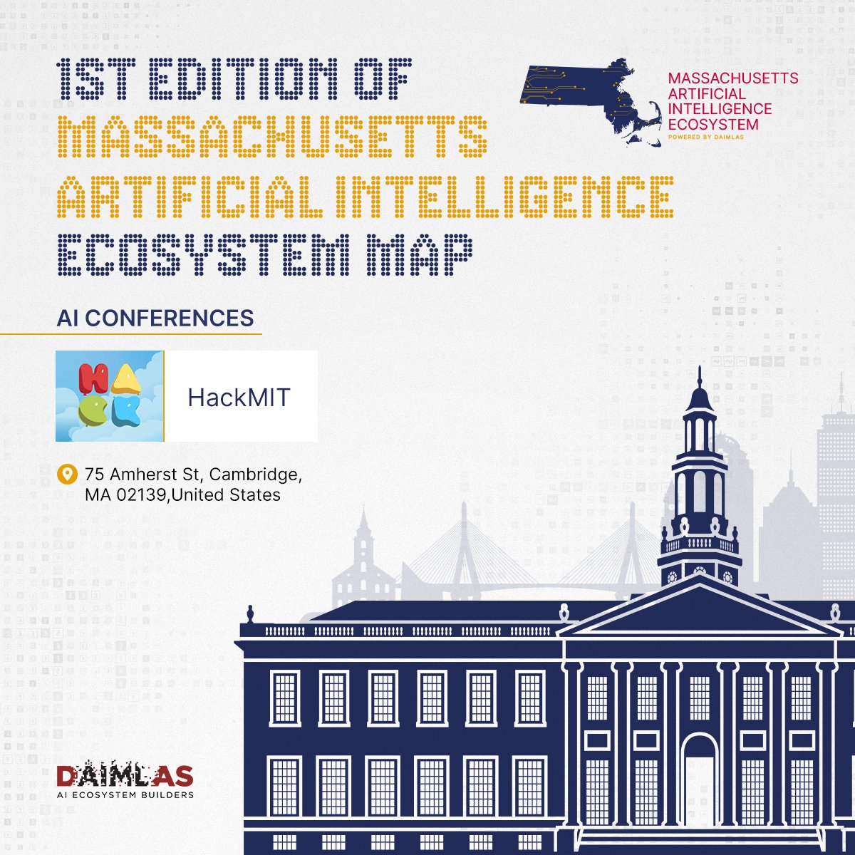 josephwehbeai's tweet image. To achieve your AI goals in MA, join the Massachusetts Artificial Intelligence Ecosystem Powered by DAIMLAS. Waitlist here:  daimlas.com/massaiecosyste…
#MassachusettsAI #BostonTech #CambridgeAI
#MITAI #HarvardTech #BostonAICommunity
#AIinMA #TechInBoston #MAInnovation