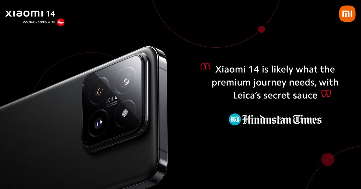 The #XiaomixLeica's strategic partnership is a game changer! This co-engineering brings exceptional camera technology to your fingertips. Together, we're pushing the boundaries of smartphone photography. @htTweets #Xiaomi14Series