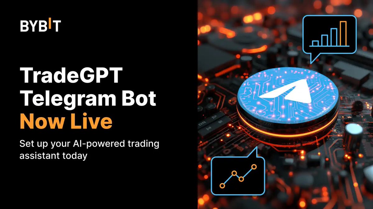 TradeGPT Telegram Bot: Trading, ανάλυση και σήματα με τη βοήθεια της τεχνητής νοημοσύνης! 🤖🦾 👉🏻 Περισσότερα εδώ: announcements.bybit.com/article/tradeg…