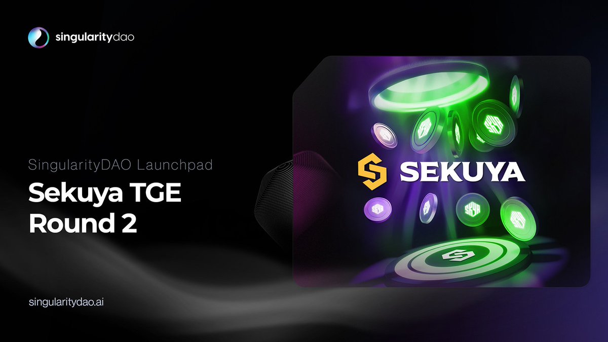 Sekuya TGE: Round 2 - Begins in 1 hour!

@sekuyaofficial $SKYA token launch Round 2 begins today at 12pm UTC🚨

For those that didn't manage to reserve a spot, Today is your chance, First come, first serve!

SDAO Diamond and Gold tier members will be eligible for the refund