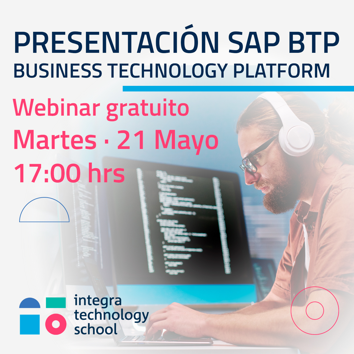 P𝐫ó𝐱𝐢𝐦𝐨 𝐦𝐚𝐫𝐭𝐞𝐬 𝟐𝟏 𝐝𝐞 𝐦𝐚𝐲𝐨 𝐚 𝐥𝐚𝐬 𝟏𝟕:𝟎𝟎𝐡𝐫𝐬 contaremos con Jose Requena, experto SAP BTP y David Ruiz, respons. del área BTP en <a href="/AUSAPE/">AUSAPE</a> para que nos hablen sobre #SAPBTP y sus salidas profesionales. 
goo.su/oSVDxQ 
#QuieroSerConsultorSAP