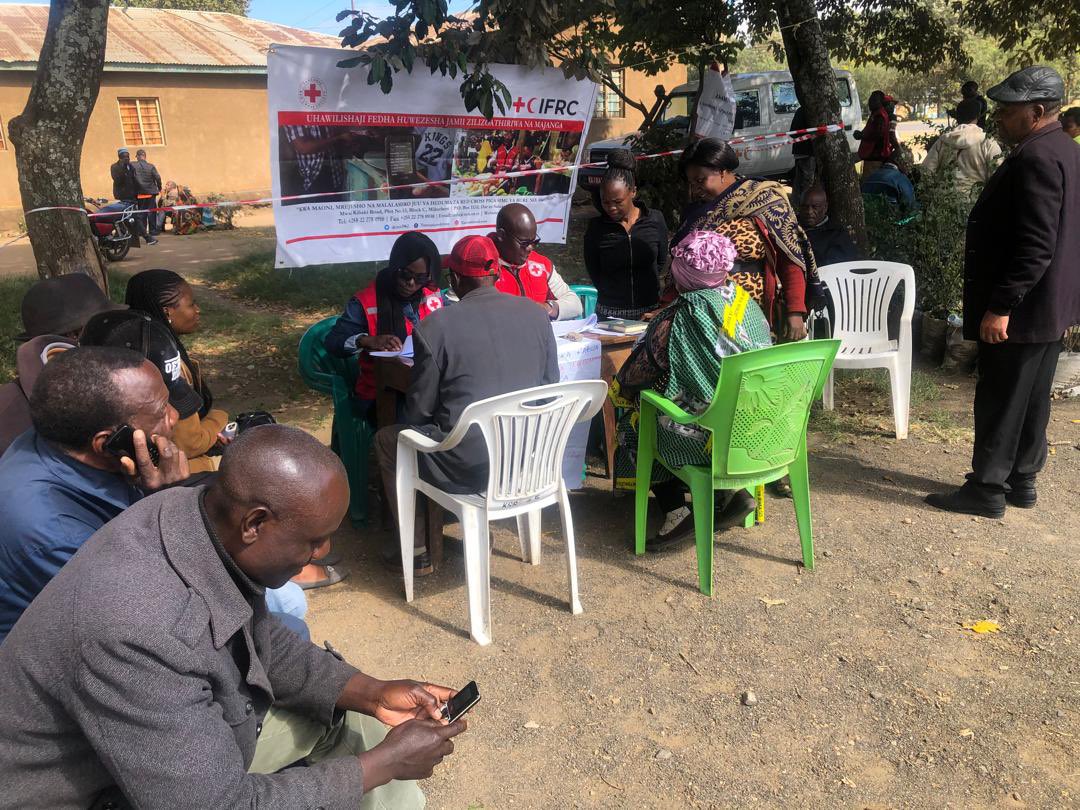 TRCS Staffs  together with local leaders Conduct beneficiaries registration for Cash transfer, the Cash transfer activities to victims of Landslides wll be conducted at the end of this month under @ifrc Funding @IFRCAfrica