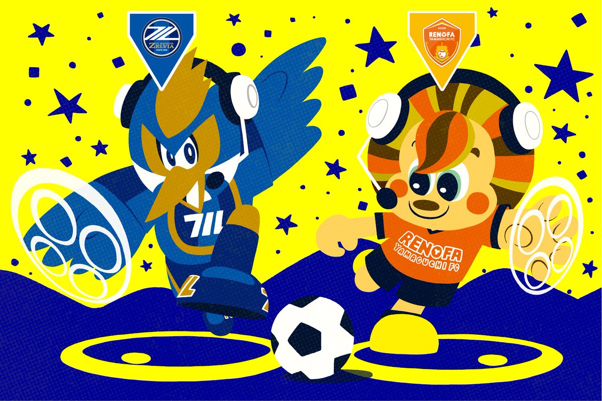 riota2gaoe's tweet photo. ＼初！eFootball進出！！！！！／

Jリーグ様よりご依頼いただき
eＪ.LEAGUE eFootball™ 
2024シーズン 決勝大会の公式イラストを
hiroki.38さん(@miyahiroki38)と
コラボ制作させていただしました。

決勝戦は僕とhiroki.38さんが描いた
マスコットが戦う絵が完成します！
お楽しみに！✨

#eJリーグ https://t.co/x8W8W7K6Dl