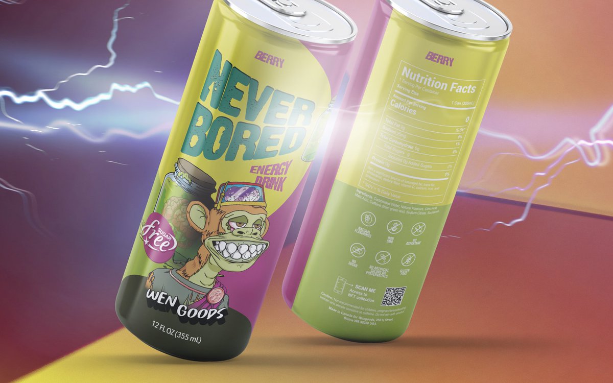 Tell me @wen_goods isn't changing the space... look at this. Zero sugar energy drink... clean ingredients list, bet it tastes delicious. I need my pantry stocked with these ASAP. Don't forget. Every can earns you $goods through a cheeky little QR code.