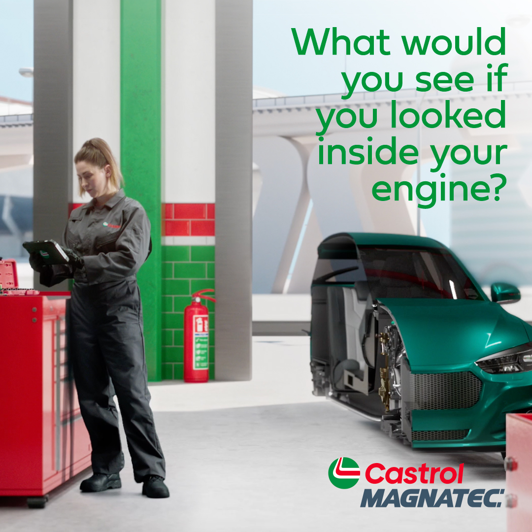 What would you see if you looked inside a running engine? You’d be amazed at the risk of wear to critical components. #CastrolMAGNATEC #ClingsLocksProtects #engineprotection #enginewear