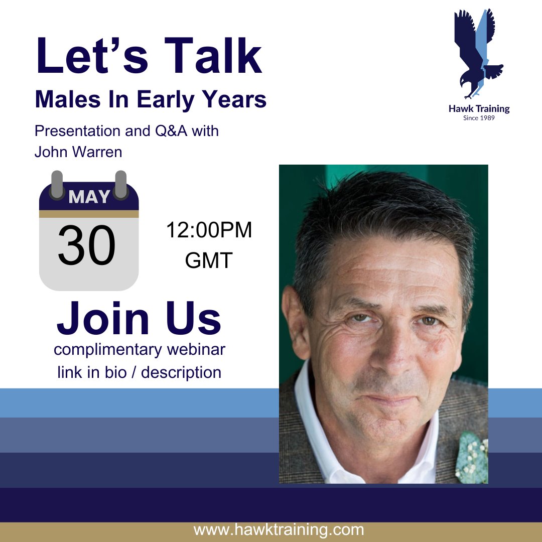 Voted one of the top ten most influential people in the UK childcare and education industry.
📅 30th May 2024
🕒 12pm GMT
Register: tinyurl.com/Lets-Talk-Male…
#Childcare #Education #EarlyYears #ExpertSpeaker #JoinUs #hawktraining #ofstedoutstanding #freeevent #apprenticeships